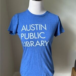 District Blue Austin Public Library T-Shirt size S